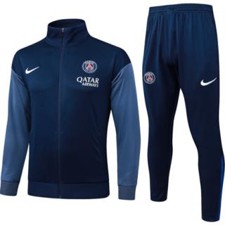 Chándal PSG 2025/26 (Blue With Gray - Long Zipper)